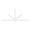 Ekena Millwork Kennewick Architectural Grade PVC Gable Bracket, 108"W x 45"H x 2"D x 4"F, 10/12 Pitch GBP108X45X0204KEN00 - alternate 3